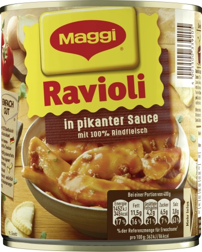 Maggi Ravioli Pikante Sauce Dose 800G