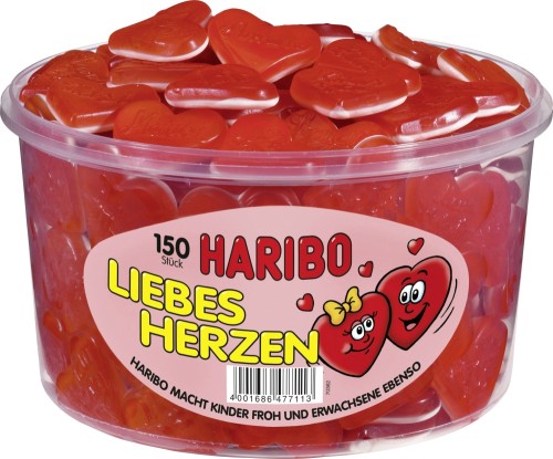 Haribo Liebes-Herzen 150 Stück