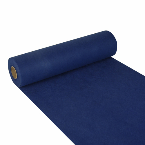 Tischläufer, stoffähnlich, Vlies "soft selection" 24 m x 40 cm dunkelblau von Starpak