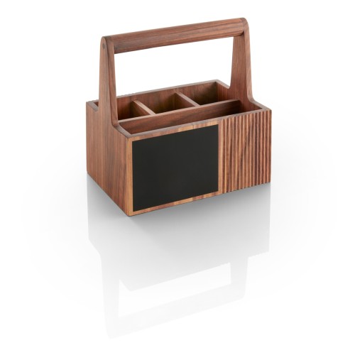 WMF Besteckbox mit Griff Holz (Walnuss) 15,4 | Maße: 15,4 x 22,5 x 23 cm