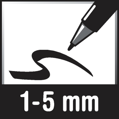 edding Whiteboardmarker 361 1mm schwarz, Strichstärke: 1 mm, Rundspitze, Bezeichnung der Schreibflüssigkeit: