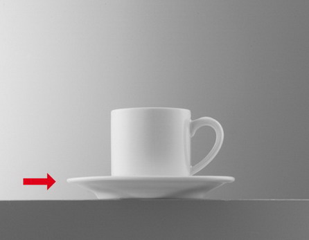 Espresso-Untertasse - Durchmesser 11,0 cm -, Form PRIMAVERA - uni weiß -, Eschenbach Porzellan