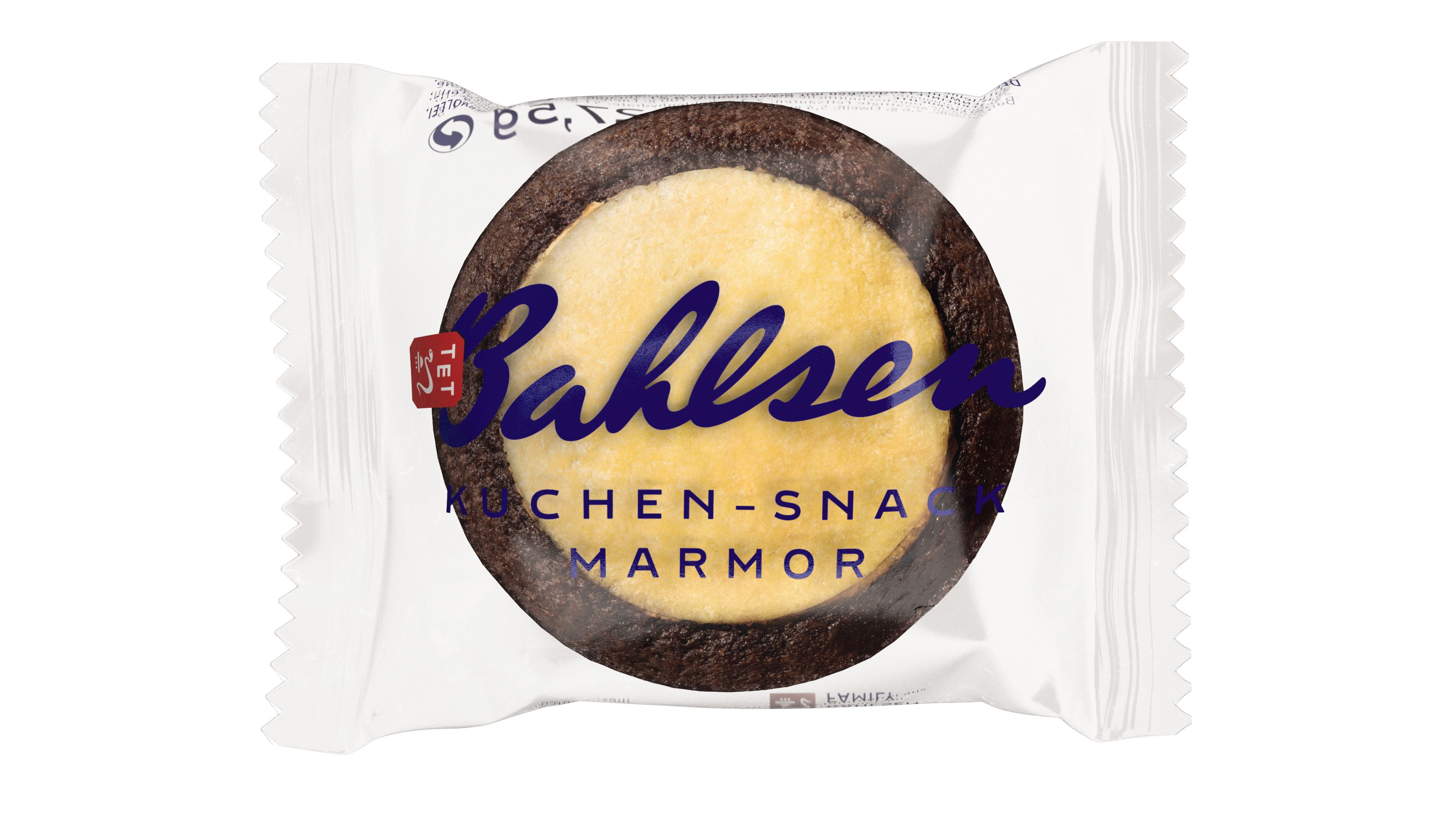 Bahlsen Kuchen Snack Marmor, Inhalt: 55 Stück à 27,5 g  je Karton.