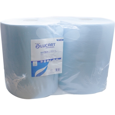 LUCART Putzrolle Skytech XL 36 x 36 cm (B x L) 2-lagig Papier blau 2 St./Pack.