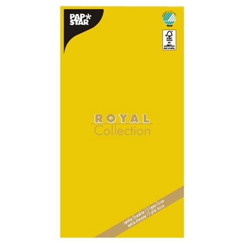 Tischdecke, Tissue "ROYAL Collection" 120 cm x 180 cm gelb von PAPSTAR