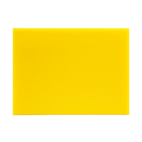 Hygiplas HDPE kleines Schneidebrett gelb 300x 225x12mm. Gelb - Geflügel. HC868, Klein, 1,2(H) x 30(B) x 22,5(T)cm.