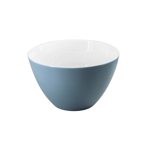 Eschenbach Müslischale 0,60 l, Form Coffeeshop, Durchmesser: 13,5 cm, Höhe: 8,0 cm, Farbe: graublau, Form: Eschenbach Coffeeshop Color