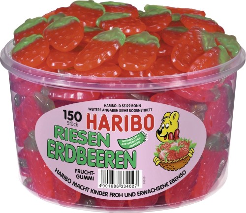 Haribo Riesen Erdbeeren 150 Stück