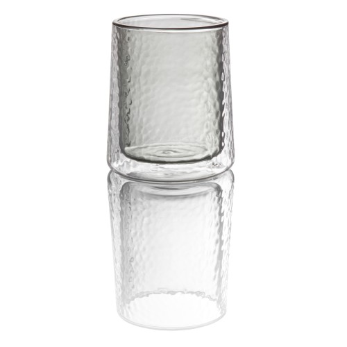 WMF Glas doppelwandig rauch Ø8cm H10,5cm | Maße: 8 x 8 x 10,5 cm
