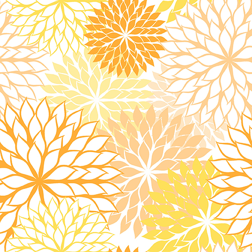 20 Servietten, 3-lagig 1/4-Falz 40 cm x 40 cm gelb "Floralies" von PAPSTAR