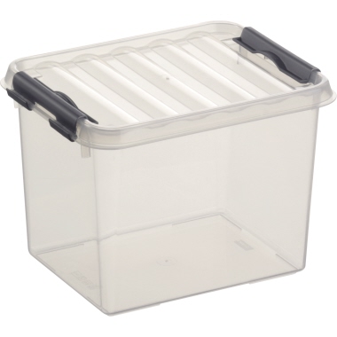 Aufbewahrungsbox Q-Line 15 x 14 x 20 cm (B x H x T) Kunststoff transparent