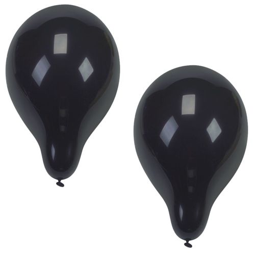10 Luftballons Ø 25 cm schwarz von PAPSTAR