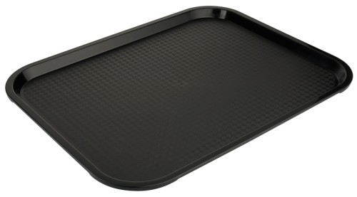 Tablett MODERN 45 x 35 cm, Farbe: schwarz, Stapelnocken, bedingt rutschfest,
