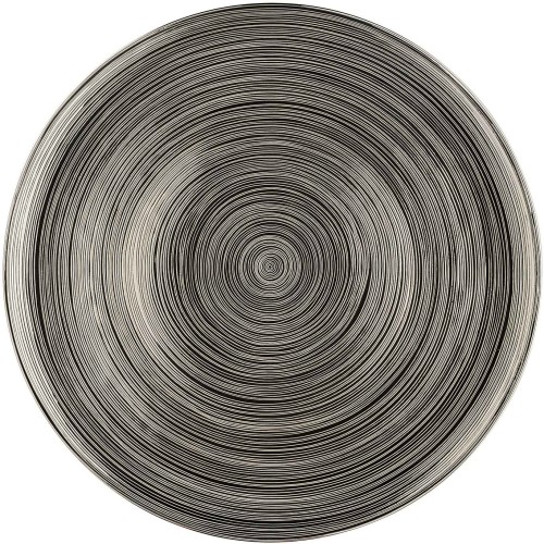 TAC Gropius Stripes 2.0 von Rosenthal titan., Platztteller 33 cm, aus Porzellan, spülmaschinengeeignet