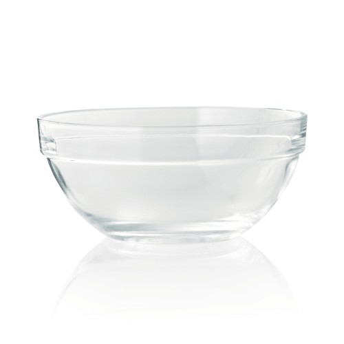Schüssel, Material: Glas / Opal-/Hartglas. Inhalt in Litern: 0,36. Durchmesser: 12,5 cm. Maße: Höhe: 58 mm