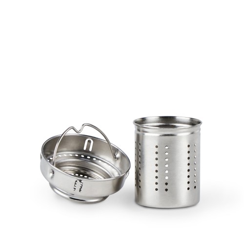 EMSA TEA MUG Teebecher (0,4 L, hochwertiger doppelwandiger Glaskörper, Manschette aus Silikon, perfekt aufgebrühter Tee mit