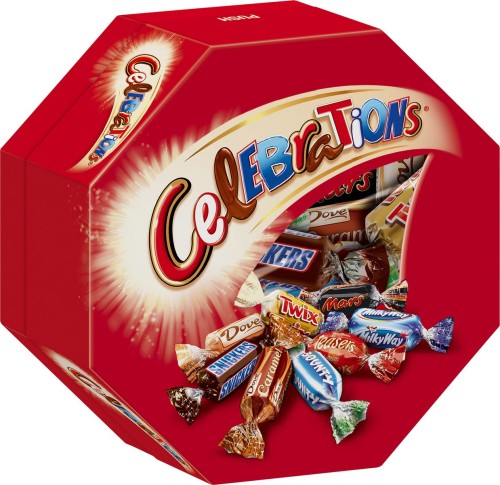 Celebrations Schokoladen Mix mit Mars, Snickers, Bounty u. a. 186G