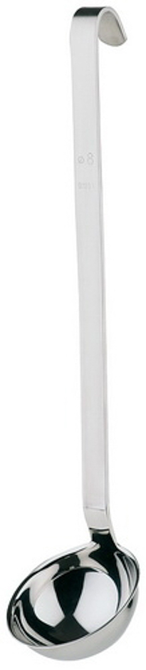 Schöpflöffel Ø 7 cm, Griff: 30 cm 18/8 Edelstahl schwere Qualität rutschsicherer Griff 0,08 Liter Inhalt -PROFI-