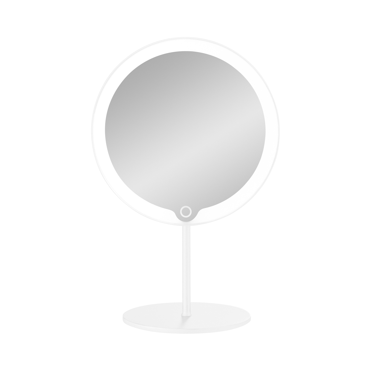 LED Kosmetikspiegel -MODO- White. Material: Edelstahl Titanbeschichtet, Kunststoff. Von Blomus.