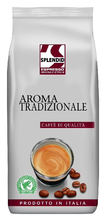 Splendid Espressobohnen AromaTradizionale, Inhalt: 1 kg ganze Bohnen.