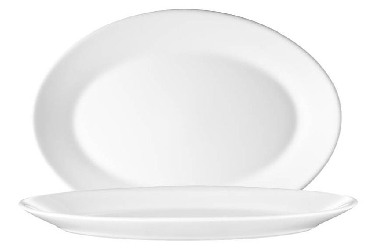 Platte oval 29 cm Form Restaurant uni weiß ARCOPAL