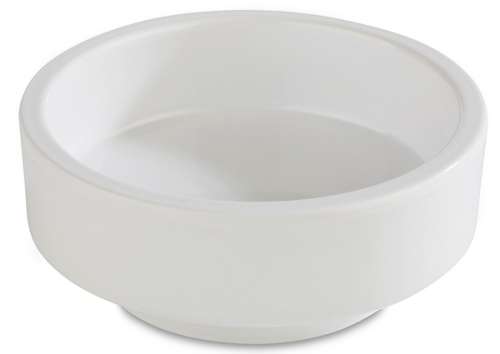 Bento Box -ASIA PLUS- Ø 7,5 cm, H: 3 cm Melamin innen: weiß, glänzend außen: weiß, matt 0,04 Liter spülmaschinengeeignet