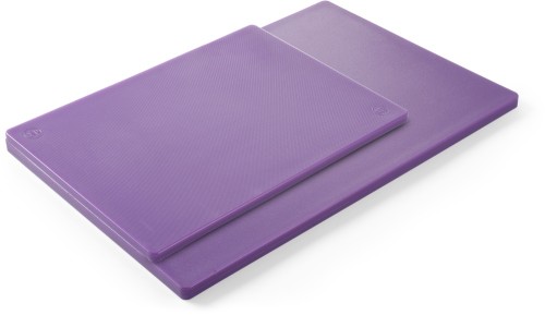 HENDI Schneidbretter HACCP 450x300 - Farbe: violett - für antiallergisch - 450x300x(H)12,7 mm