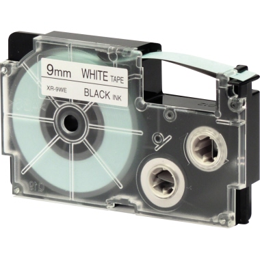 CASIO® Schriftbandkassette XR-9WE 9 mm x 8 m (B x L) weiß schwarz