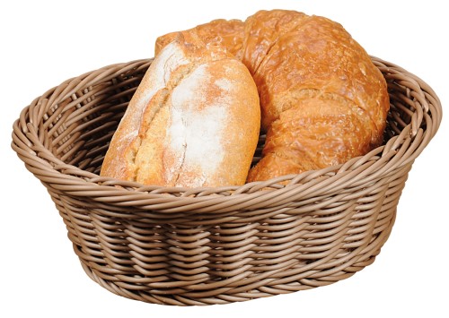Kesper Brot- und Obstkorb, Vollkunststoff, taupe