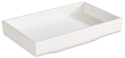 Bento Box -ASIA PLUS- 15,5 x 9,5 cm, H: 3 cm Melamin innen: weiß, glänzend außen: weiß, matt 0,15 Liter spülmaschinengeeignet