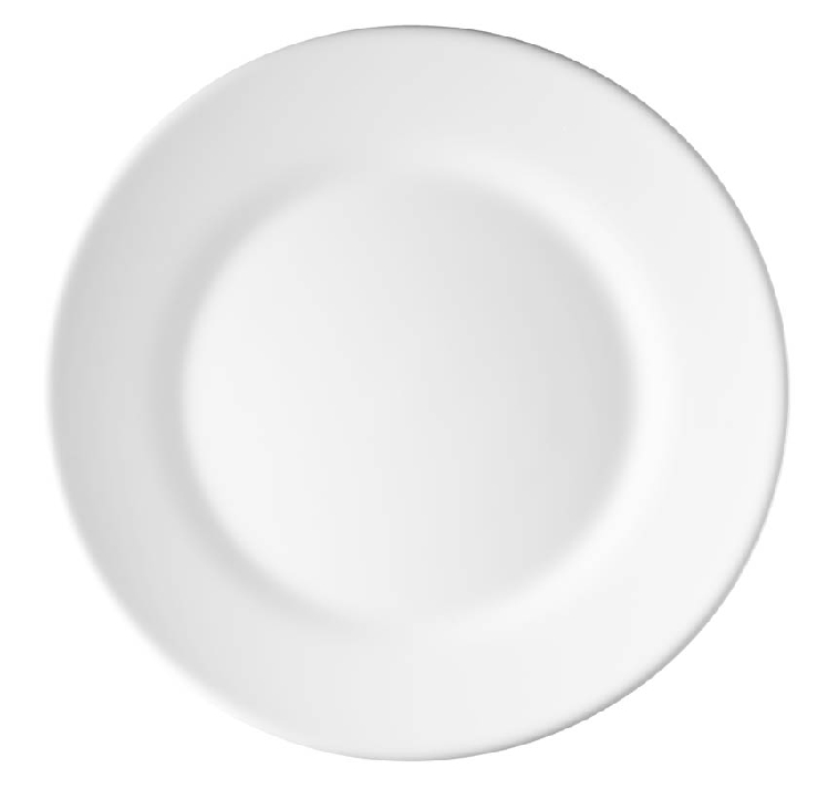 Speiseteller 25,4 cm Form Restaurant uni weiß ARCOPAL