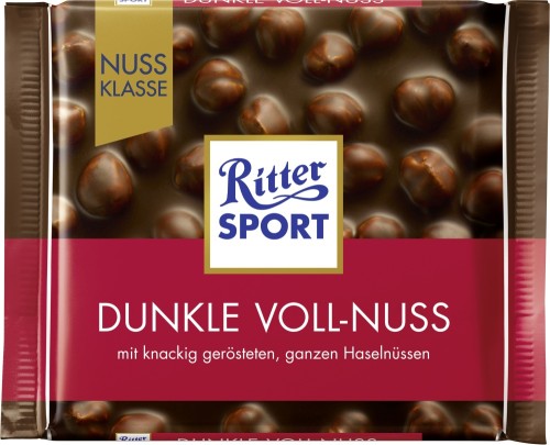 Ritter Sport Schokolade Dunkle Voll Nuss Nuss-Klasse 100G
