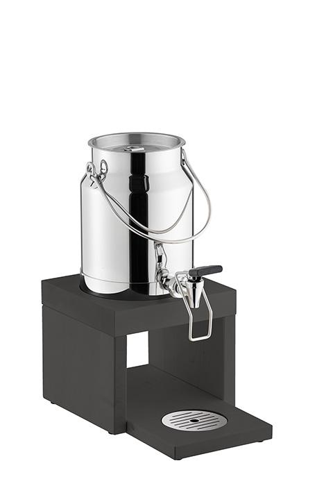 APS Milchdispenser -BRIDGE- 31 x 20 cm, H: 39 cm, 3 Liter 18/8 Edelstahl