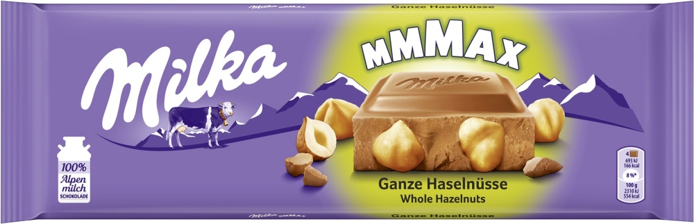 Milka Ganze Haselnüsse Tafelschokolade 270G