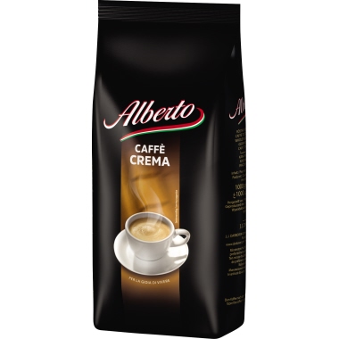 Alberto Kaffee Caffè Crema ganze Bohne 1.000 g/Pack.