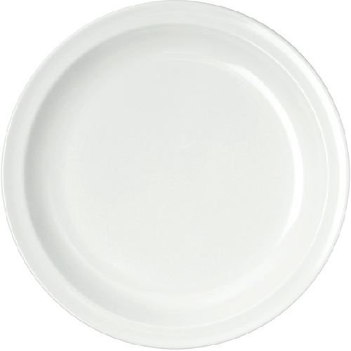 WACA Speiseteller COLORA in weiß, aus Melamin. Durchmesser: 23,5 cm.