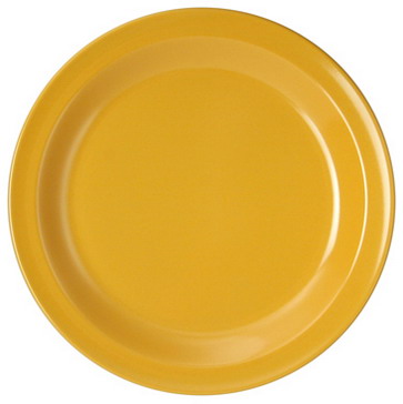 WACA Desserteller COLORA in gelb, aus Melamin. Durchmesser: 19,5 cm.