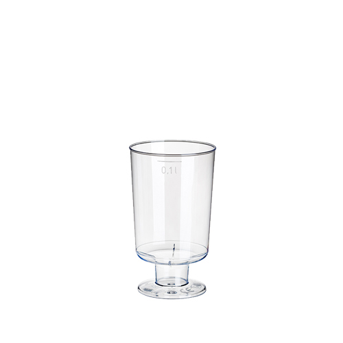 10 Stiel-Gläser für Weisswein, PS 0,1 l Ø 5,1 cm · 8,5 cm glasklar einteilig von Starpak