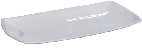 Tokio Uni Rechteckplatte 30x18cm * - weiß - Saturnia Porzellan