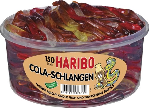 Haribo Cola Schlangen 150 Stück