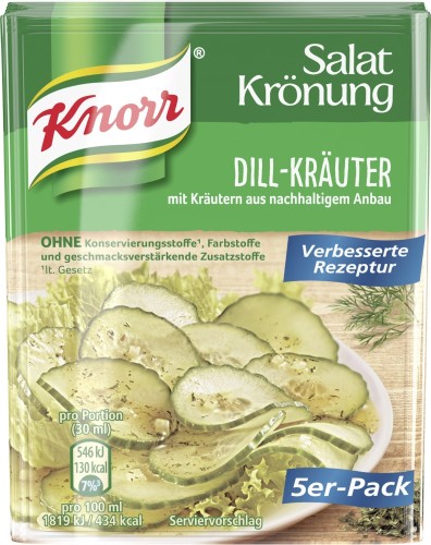Knorr Salat Krönung Dill Kräuter 5er Pack 45G