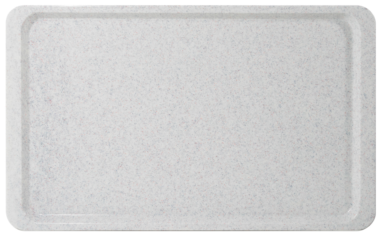 Tablett EASY Euronorm EN 1/1, Farbe: granit, aus glasfaserverstärktem Polyesterharz, Länge: 53 cm, Breite: 37 cm, Höhe: 1,6 cm