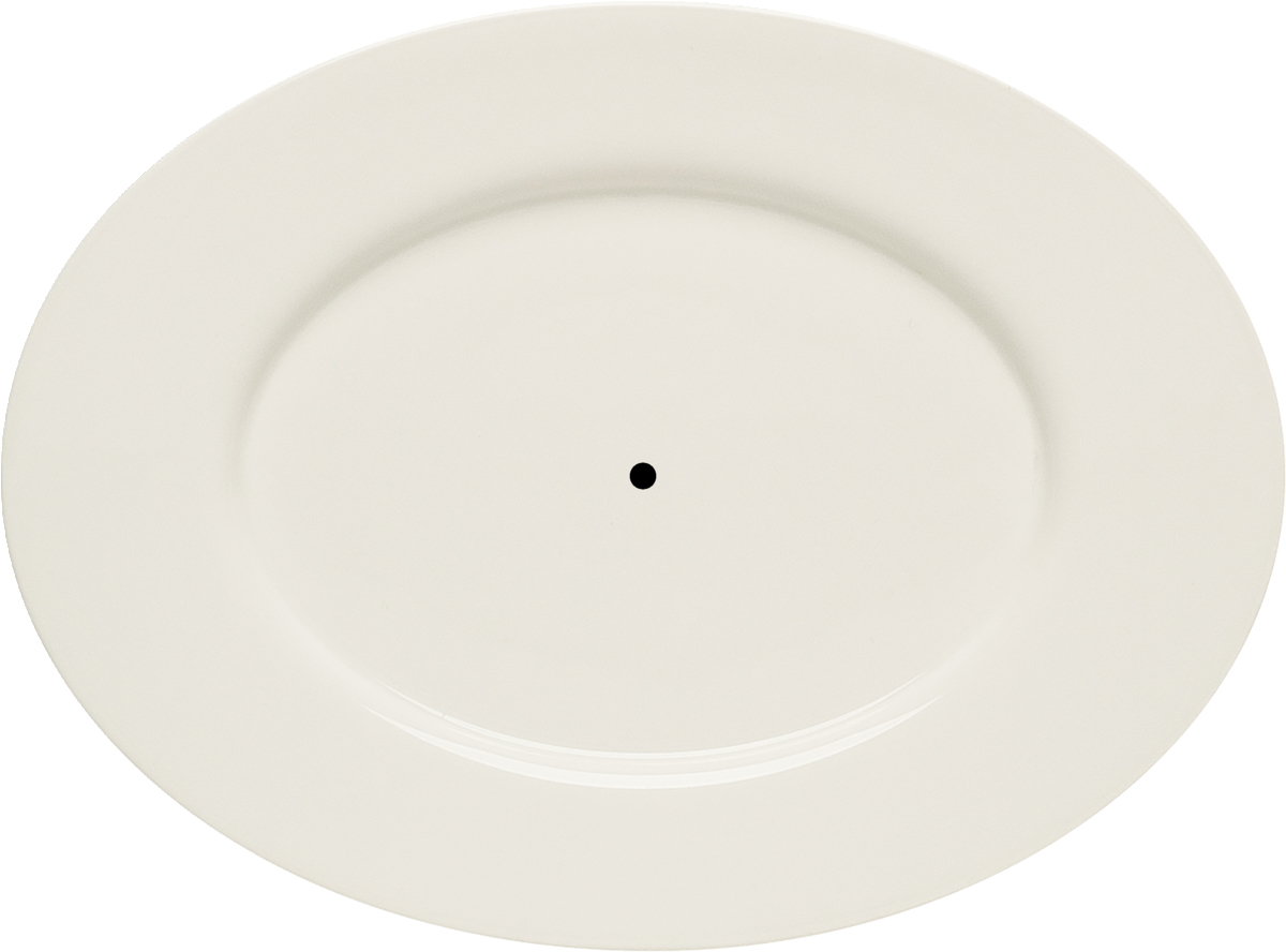 BAUSCHER purity classic Etageren-Platte oval Fahne 24 cm