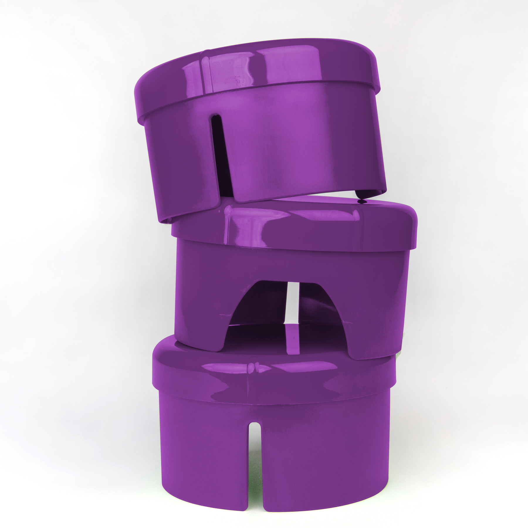 vaLon Zephyr Deckel zu Kanne aus schadstofffreiem Kunststoff in der Farbe lila.