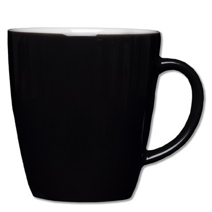Henkelbecher Inhalt: 0,35 ltr., Höhe: 9,6 cm, COFFEE SHOP, CLASSIC COLOUR , schwarz, Eschenbach