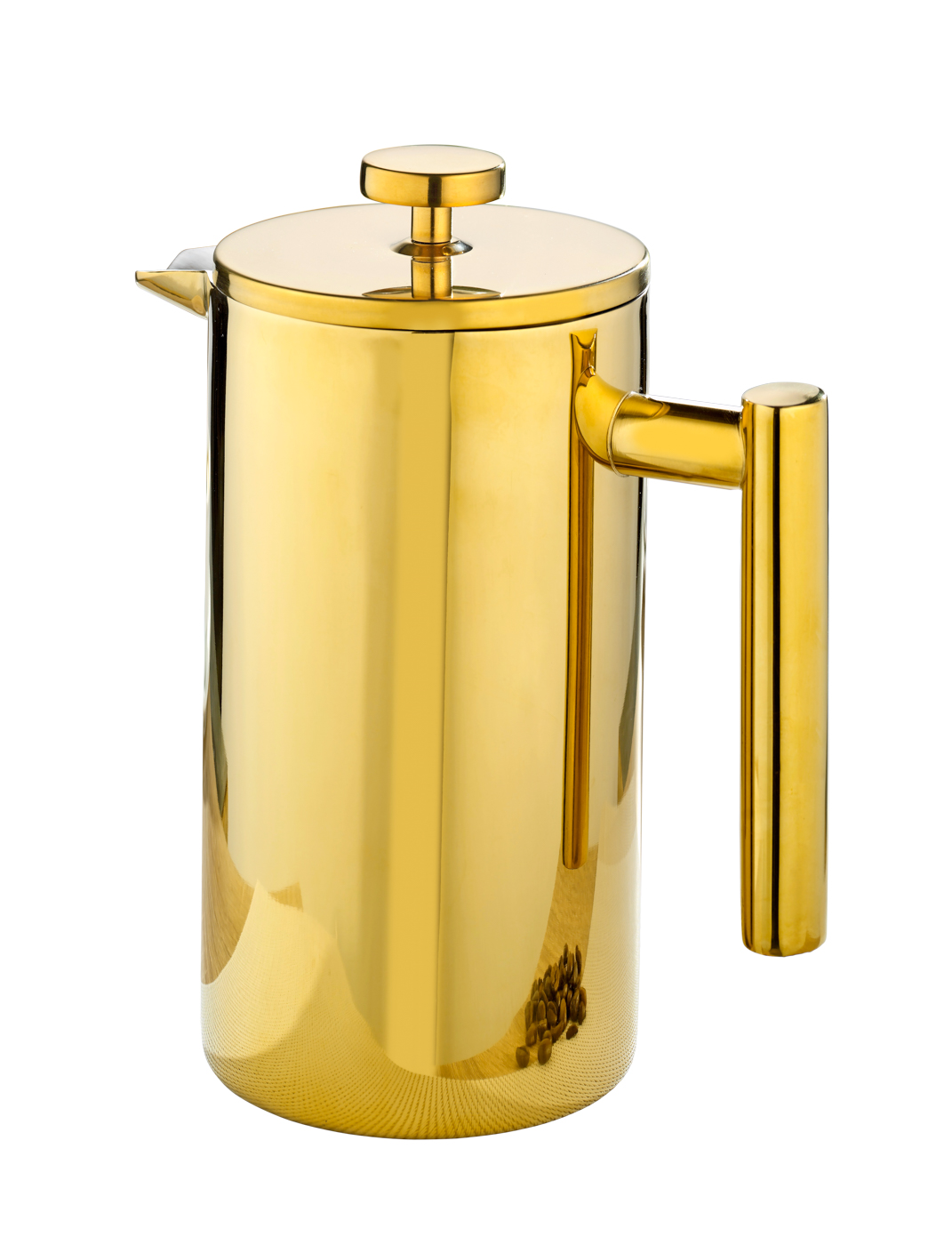 Kaffeekanne STRATFORD, Edelstahl, 1 Liter, mit goldfarbener PVD-Beschichtung