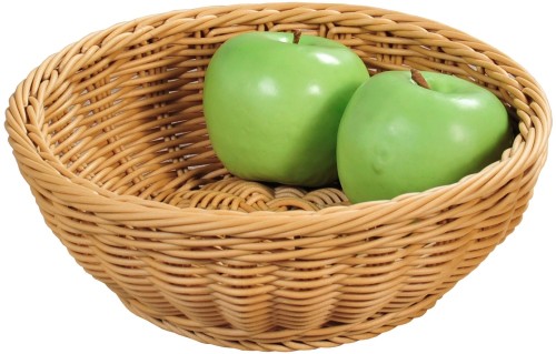 KESPER Brot und Obstkorb, Vollkunststoff, Maße: Ø 24 cm, Höhe: 8,5 cm