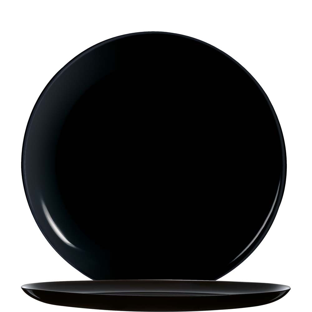 Pizzateller EVOLUTIONS, 32 cm, Farbe: black, Hartglas