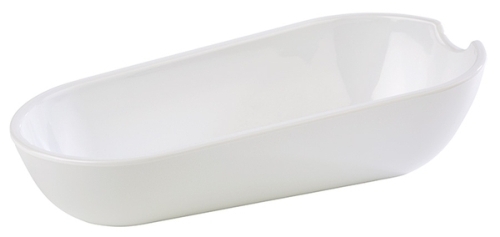 Besteck-Ablage GLOSS, 22,5 x 11 cm, H: 6 cm Melamin, weiß, spülmaschinengeeignet.