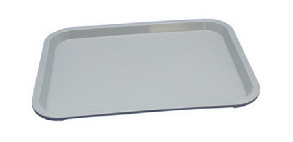 Tablett MODERN 35 x 27 cm, Farbe: grau, mit Stapelnocken, bedingt rutschfest